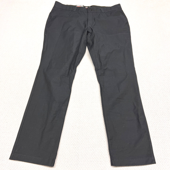 Kirkland Signature Pants Mens 38x34 Black Chino Straight Fit Classic Business - Picture 1 of 9